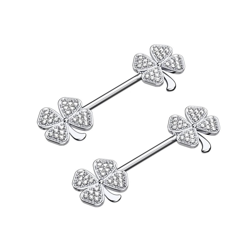 2pcs 316L Stainless Steel Nipple Piercing