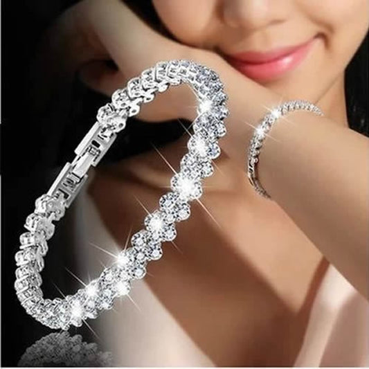 Silver Rhinestone Bracelet