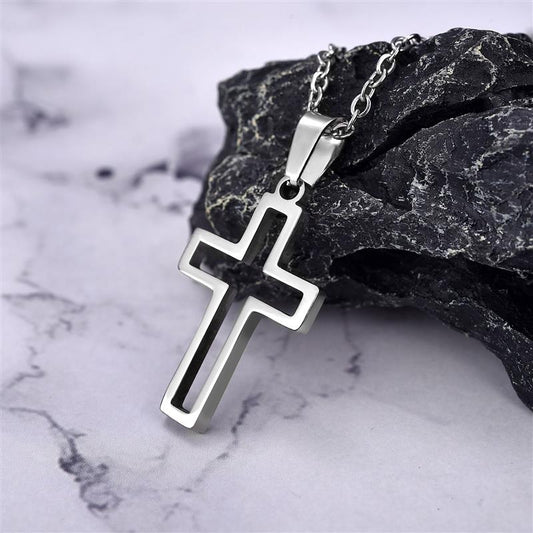 Empty Cross Necklace