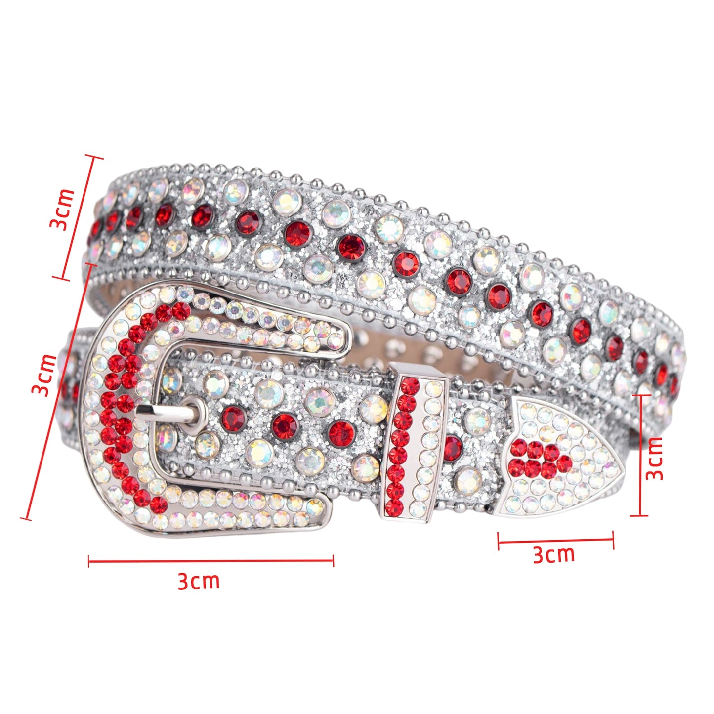 Rhinestone Studded Belt