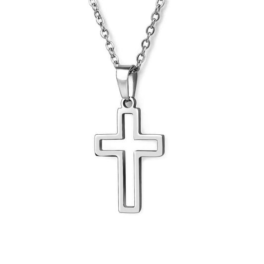 Empty Cross Necklace